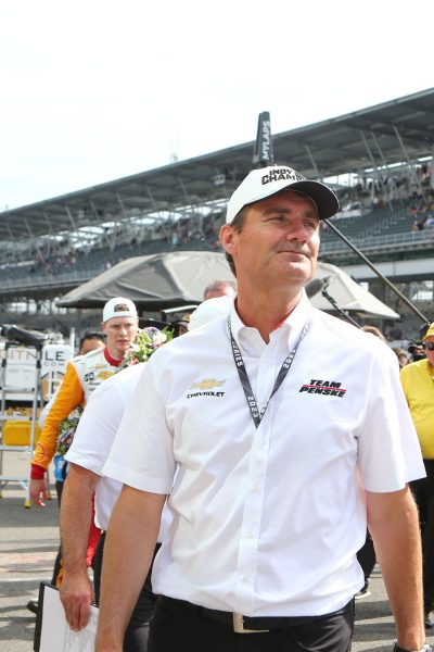 May 28, 2023; Speedway, IN, USA;  Tim Cendric,  President of Penske Motorsports after the 107th Indianapolis 500 by Gainbridge at the Indianapolis Motor Speedway; Credit: Michael C. Johnson