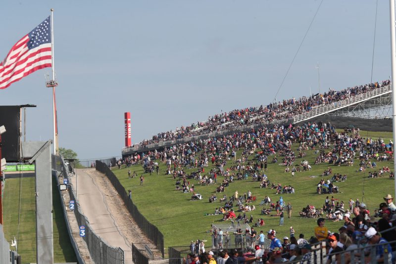 Mar 26, 2023; Austin, Texas, USA;  A general view of the view hill before corner 1 during the NASCAR Cup Series EchoPark Automotive Grand Prix at the Circuit of the Americas. Credit: Michael C. Johnson