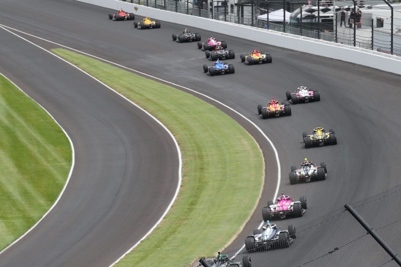 May 28, 2023; Speedway, IN, USA;  Lap 1 of the 107th Indianapolis 500 by Gainbridge at the Indianapolis Motor Speedway; Credit: Michael C. Johnson