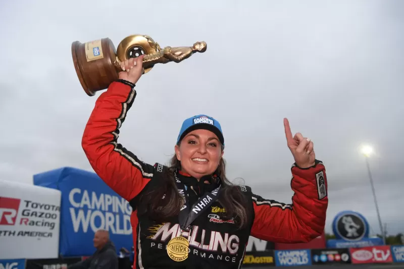 Erica Enders. Photo courtesy of the NHRA